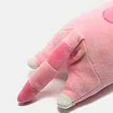 Іграшка плюшева Кіт Батон 50 см, Рожевий/Місяча плюшева іграшка подушка кошеня, фото 5