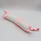 Іграшка плюшева Кіт Батон 50 см, Рожевий/Місяча плюшева іграшка подушка кошеня, фото 7