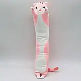 Іграшка плюшева Кіт Батон 50 см, Рожевий/Місяча плюшева іграшка подушка кошеня, фото 9