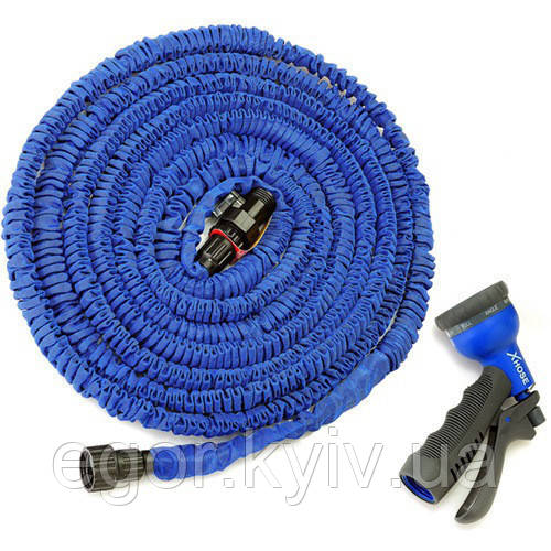 Шланг для поливання 45 метрів X-hose, садовий поливальний шланг 45 м, шланг-гармошка для поливання, фото 1