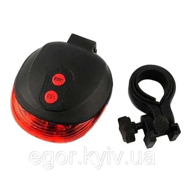 Ліхтарик велосипедний із кріпленням BL-118 BIKE LIGHT+LASER, фото 1