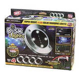 Вуличний світильник на сонячній батареї Solar Disk 8led-dm8 — садовий ліхтар, фото 8