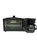 Електрична машина для сніданку 3в1 на 2800 Вт Настільна піч кавоварка сковорода SILVER CREST SC-206, фото 2