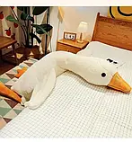 Велика плюшева м'яка іграшка Гусак-обнімуся 150 см Білий Гусак Мега Гусак Величезний гусак, фото 5