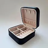 Квадратна скринька для прикрас Колір: Чорний, фото 3