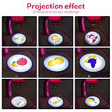 Дитячий стіл проєктор для малювання зі світлодіодною підсвіткою РОЗОВИЙ, фото 2