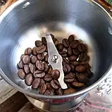 Електрична кавомолка подрібнювач Rainberg RB-833 металева роторна 300 Вт, фото 2