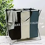 Кошики та мішки для білизни для брудних речей еліф, Сітка кошика для білизни чорне біле кольорове, фото 9