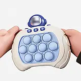 Електронна приставка консоль Quick Push Game приставка гри Pop It Антистрес струм іграшка Astronaut, фото 2