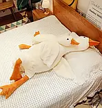 М'яка іграшка Гусак Довгий 130 см, Подушка Обіймашка, Білий, фото 2