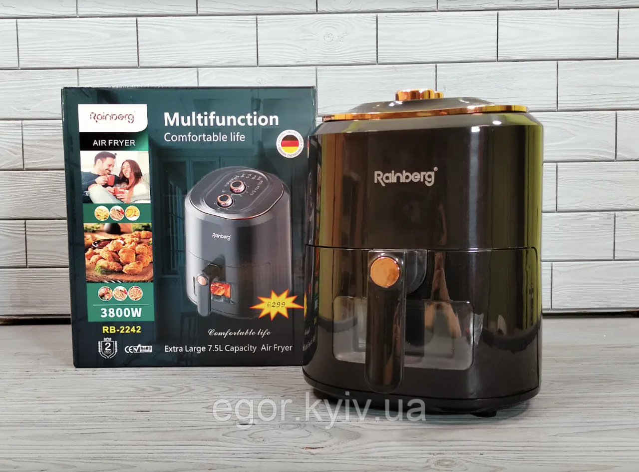 Фритюрниця Rainberg RB-2242 6 л 3800W, фото 1