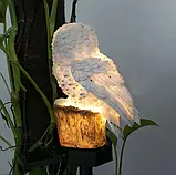 Садовий газонний світильник Сова на сонячній батареї водонепроникний 45 см., фото 8