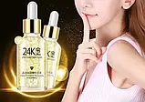 Антивікова сироватка з гіалуроновою кислотою і золотом 24K GoldZen No24К 30 мл, фото 4