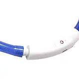 Світлодіодний вологостійкий нашийник для собак USB Размер М -  40 см, фото 5