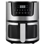 Rainberg RB-2268.Мощева фритюрниця без олії 8 л. Сенсорна аерофритюрниця Аерогриль мультипіч для дому 4200, фото 4