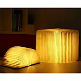 Настільна лампа світильник у формі книги Foldable Book Lamp Нічник для дитячої кімнати 7259, фото 2