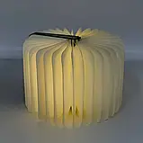 Настільна лампа світильник у формі книги Foldable Book Lamp Нічник для дитячої кімнати 7259, фото 3