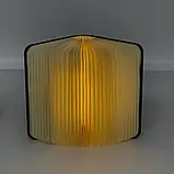 Настільна лампа світильник у формі книги Foldable Book Lamp Нічник для дитячої кімнати 7259, фото 6