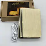 Настільна лампа світильник у формі книги Foldable Book Lamp Нічник для дитячої кімнати 7259, фото 8