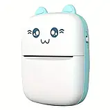 Портативний СИНІЙ дитячий міні принтер (Mini Printer), термопринтер, кишеньковий дитячий принтер, фото 5