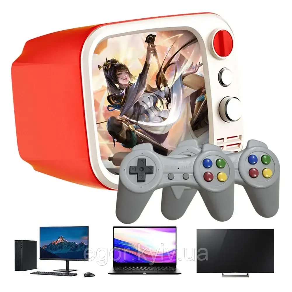 Ігрова портативна консоль РЕТРО з монітором H7, фото 1