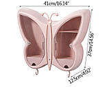 Органайзер-полиця для косметики "Метелик" (Рожевий) (W-32), фото 3