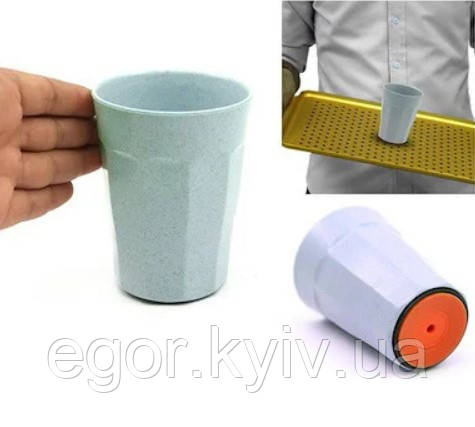 Склянка з присоском suction cup (w-68) Стакан непроливайка, фото 1