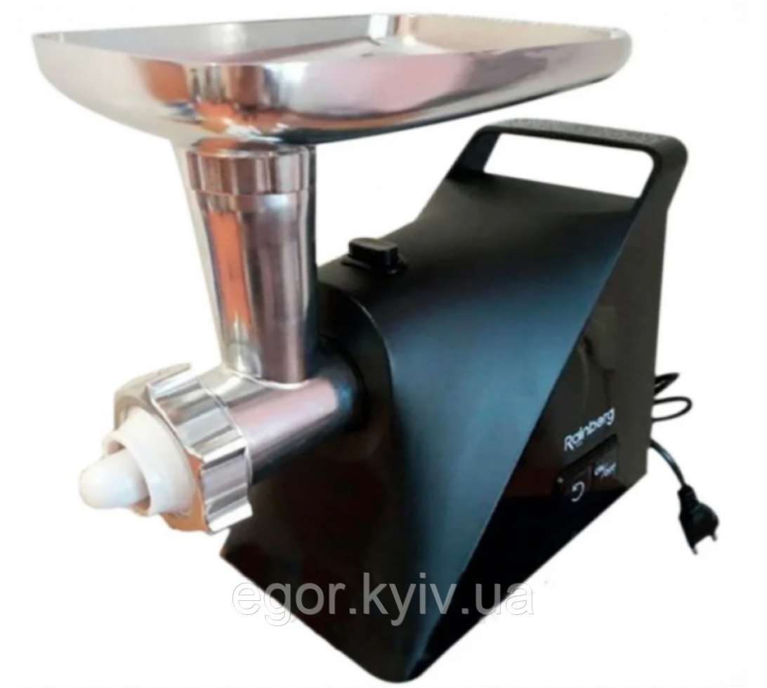 М'ясорубка Rainberg RB-679 3000W Black 2в1 Електрична Електросоковичавниця Електро м'ясорубка, фото 1