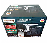 М'ясорубка Rainberg RB-679 3000W Black 2в1 Електрична Електросоковичавниця Електро м'ясорубка, фото 4