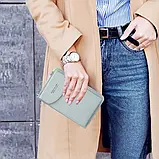 Гаманець ZL8591 ГОЛУБИЙ Wallerry ⁇ Жіночий клатч з екошкіри, фото 5