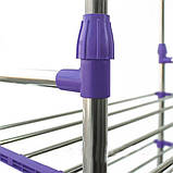 Телескопічна полиця Colgador doble ajustable/вішак для одягу, фото 3