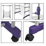 Телескопічна полиця Colgador doble ajustable/вішак для одягу, фото 4