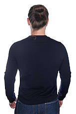 Лонгслів чоловічий Calvin Klein темно-синій, фото 4