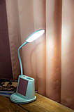 Настільна лампа з дзеркалом yw9070 і USB-виходом для заряджання телефона, фото 3