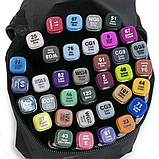 Набір скетч-маркерів 36 шт. для малювання двосторонні, фото 2