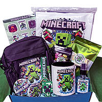 Подарунковий бокс з футболкою та сумкою Minecraft для хлопчика від WOW BOXES