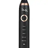 Електрична зубна щітка Shuke SK-601 акумуляторна з 4 насадками Чорна, фото 9