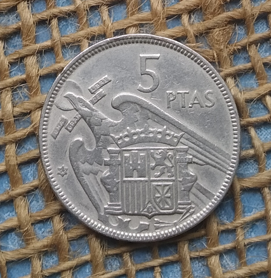 5 песет 1957 року. (62) Iспанiя, фото 1