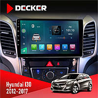 Штатна магнітола Hyundai i30 2012-2017 CAN Decker D9-003 6x128, DSP, 4G, 2k