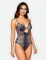 Купальник суцільний леопардовий Sisianna 5796 на 44 46 48 50 52 розмір, фото 2