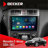 Штатна магнітола Mercedes-Benz C-Class (W203) 2004-2007 AMP Decker D9-003 6x128, DSP, 4G, 2k