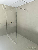 Душова перегородка Walk-in із гартованого скла 8мм , хромована фурнітура