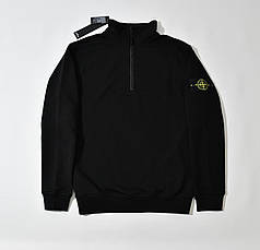 Stone Island 1/3 Zip Sweatshirt чорний