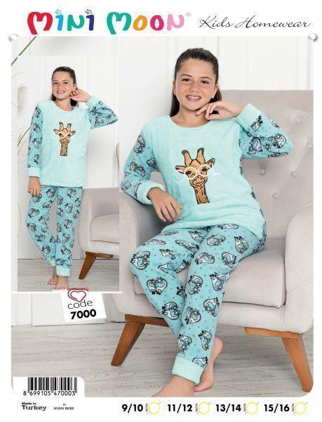 Піжама для дівчинки підліток утеплена 9-16 років TM MINIMOON (Туреччина), фото 1