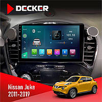 Штатна магнітола Nissan Juke 2011-2019 Decker D9-003 6x128, DSP, 4G, 2k