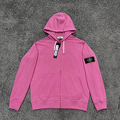Stone Island Zip hoodie рожевий