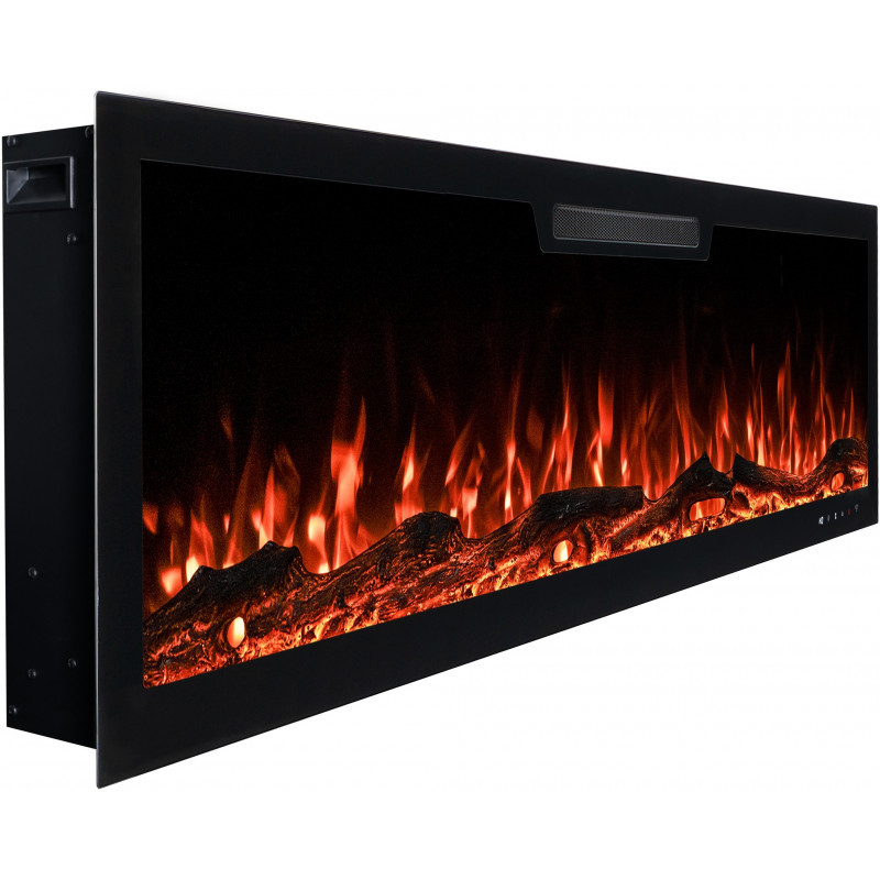 Електрокамін Aflamo ELITE 107 см із LED-полум’ям і звуком тріску дров, фото 1