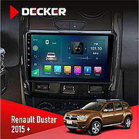 Штатна магнітола Renault Duster 2015+ Decker D9-003 6x128, DSP, 4G, 2k