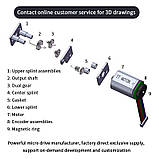 Мікромотор редуктор 12В 60 обмін 12GAN20 двигун для DIY робототехніки конструкторів компактний постійного струму, фото 2