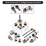 Мікромотор редуктор 12В 60 обмін 12GAN20 двигун для DIY робототехніки конструкторів компактний постійного струму, фото 5